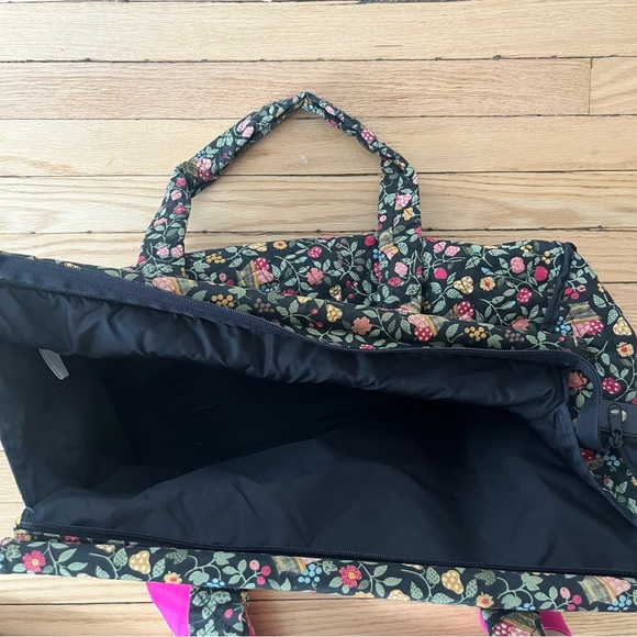 Lillian Vernon quilted tote bag with NJD initials - Picture 3 of 5